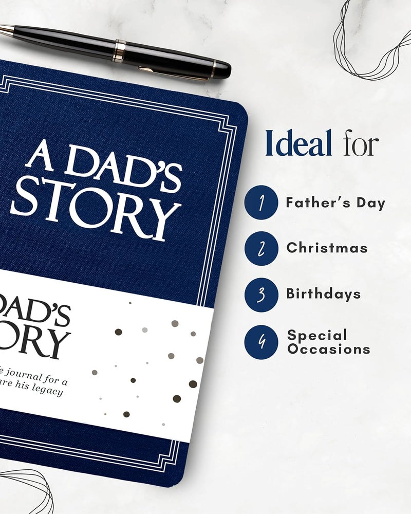 Coco & Lan Dad's Life Story Journal (Hardcover): A Meaningful Keepsake for Dad to Share His Journey and Memories, Book Includes 250+ Prompt Questions, Sentimental Gifts for Father's Day, Birthday & Christmas - Image 5